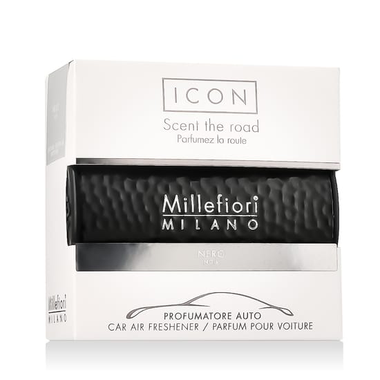 Millefiori Milano Icon Metallo Nero black car air freshener accessory