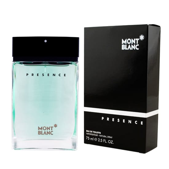 Mont Blanc Presence EDT tualetinio vandens flakonas produkto nuotraukoje