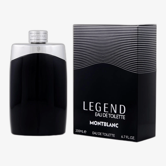 Montblanc Legend for Men Eau de Toilette bottle, a fresh woody men's fragrance