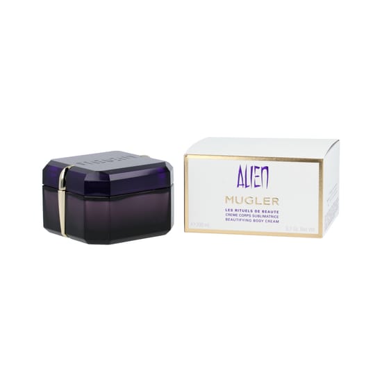 Mugler Alien Body Cream, крем для тела и его упаковка