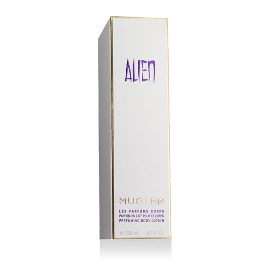 Изображение флакона лосьона для тела Mugler Alien спереди