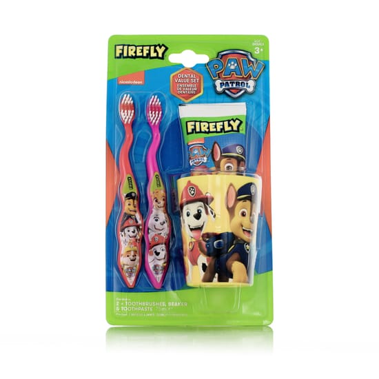Nickelodeon Paw Patrol minkštas dantų priežiūros rinkinys vaikams nuo 3 metų