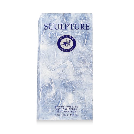 Nikos Sculpture pour Homme EDT bottle, a fresh woody men's fragrance