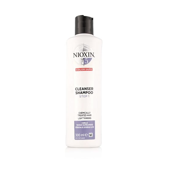 Nioxin System 5 Color Safe valomojo šampūno pakuotė, 300 ml
