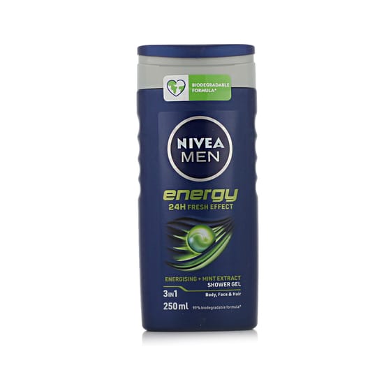 Nivea Men Energy dušo gelio kūnui ir plaukams pakuotės vaizdas
