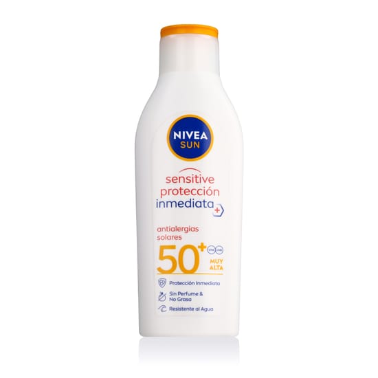 Nivea Sun Sensitive Protection SPF 50+ sunscreen product packaging
