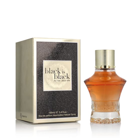 Nuparfums Black Is Black for Women EDP – moteriški kvepalai buteliuko nuotraukoje