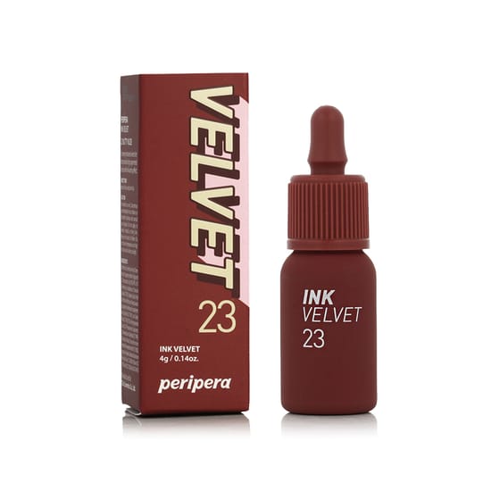 Peripera Ink Velvet 23 Nutty Nude skysti lūpų dažai produkto nuotraukoje