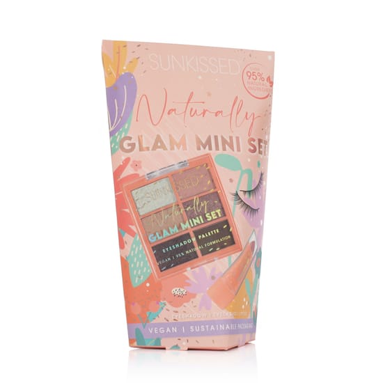 Q-KI Sunkissed Naturally Glam Mini Set — мини-набор косметики на изображении