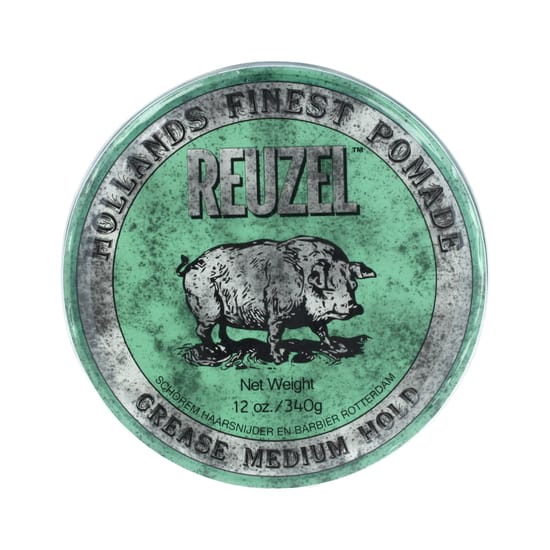 REUZEL Green Pomade Grease — помада для волос со средней фиксацией