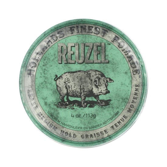 REUZEL Green Pomade Grease — помада для волос со средней фиксацией