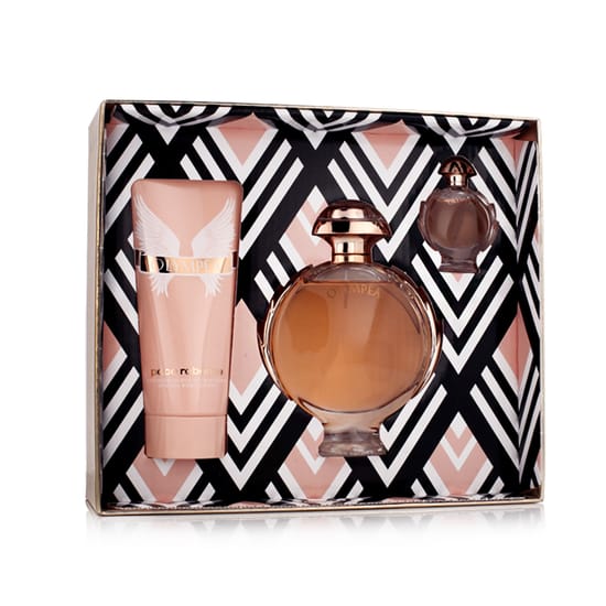 Paco Rabanne Olympéa EDP gift set with 80 ml perfume, mini and body lotion