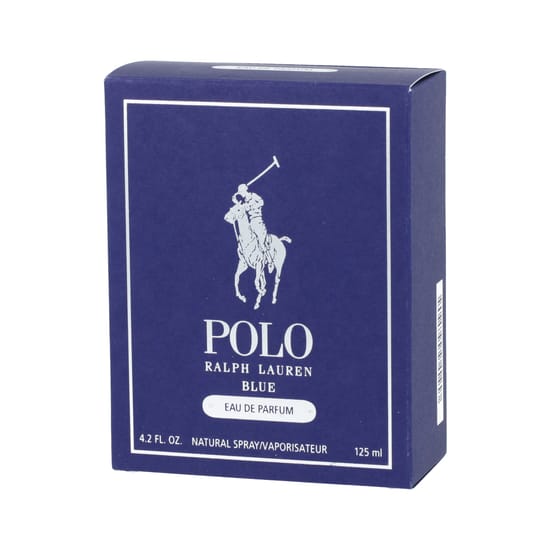 Ralph Lauren Polo Blue EDP bottle, an aquatic Eau de Parfum fragrance