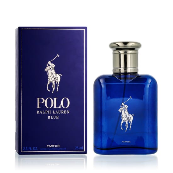 Ralph Lauren Polo Blue Parfum bottle, a unisex fragrance