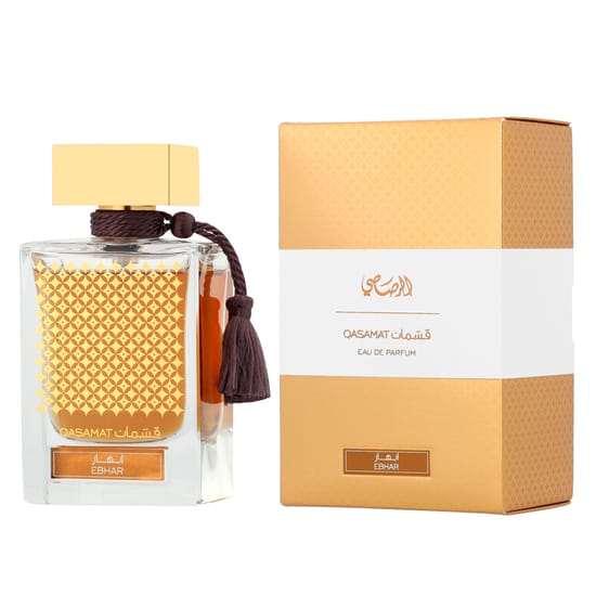 Rasasi Qasamat Ebhar Eau de Parfum uniseksinių kvepalų flakonas