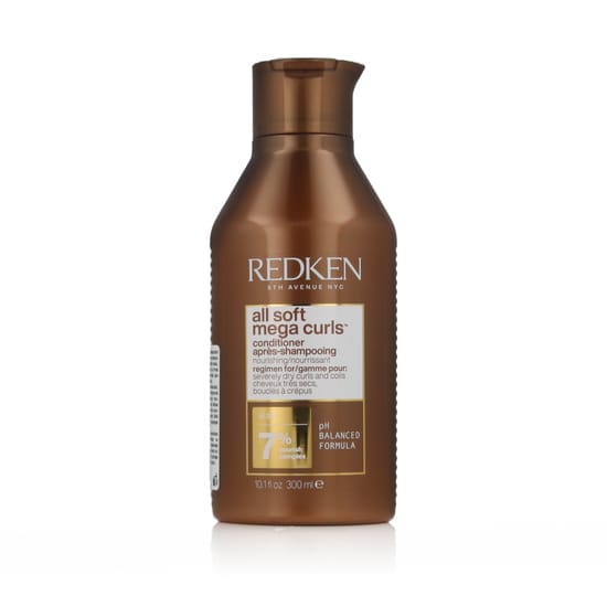 Redken All Soft Mega Curls kondicionierius garbanoms produkto pakuotėje