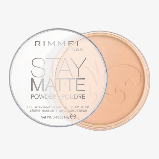 Rimmel London Stay Matte presuota veido pudra, 006 Warm Beige atspalvis