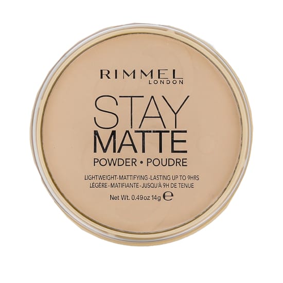 Rimmel London Stay Matte Long Lasting Pressed Powder, presuota pudra 001 Transparent