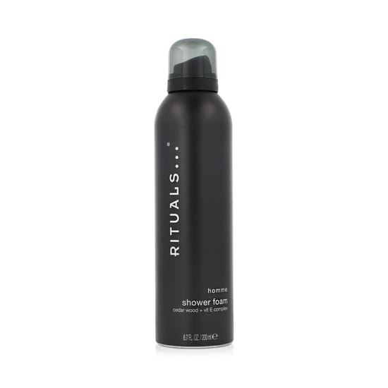 Rituals Homme Shower Foam dušo putos nuotrauka – priemonė vyrų prausimuisi