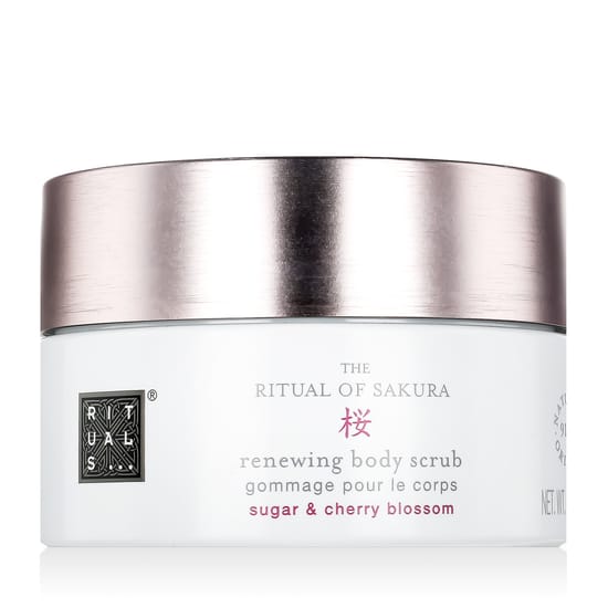 Rituals Sakura cukraus kūno šveitiklis su vyšnių žiedais 250 g pakuotėje