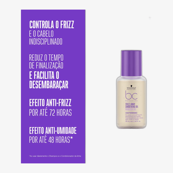 Флакон масла для волос Schwarzkopf Professional BC Bonacure Frizz Away