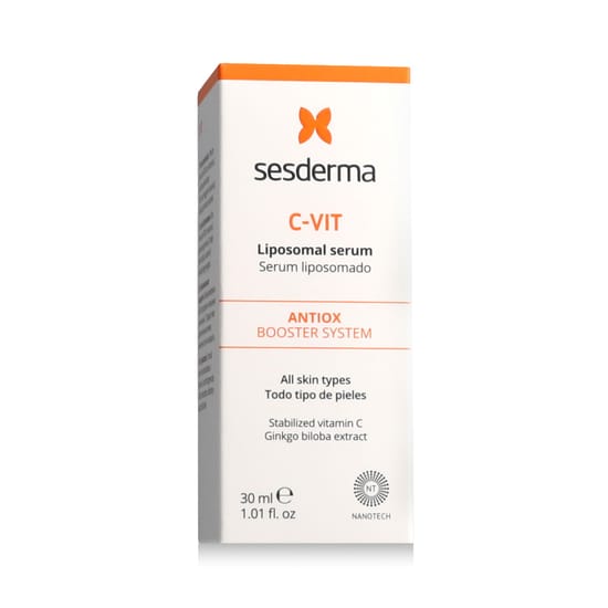 Sesderma C-VIT Liposomal Serum – veido priežiūros serumo pakuotė
