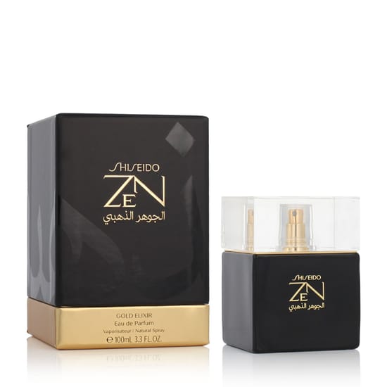 Shiseido Zen Gold Elixir (2018) EDP unisex amber perfume bottle