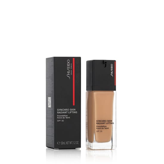 Shiseido Synchro Skin Radiant Lifting SPF 30 makiažo pagrindas, atspalvis 350 Maple