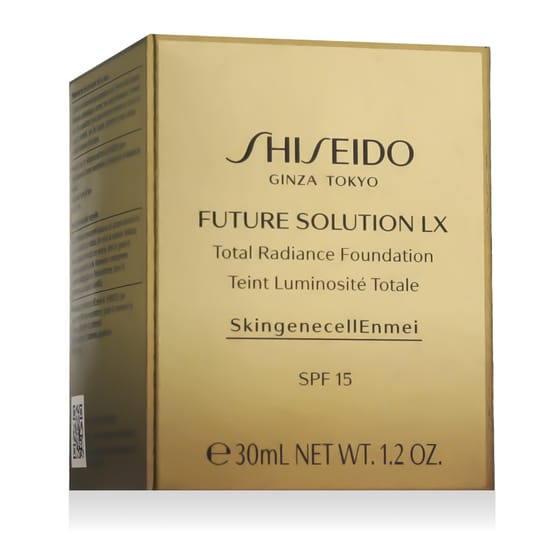 Shiseido Future Solution LX Total Radiance makiažo pagrindas, atspalvis 4 Rose, SPF 15