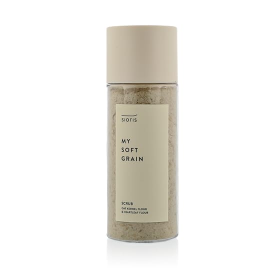 Sioris My Soft Grain Scrub, a grain exfoliator for face care