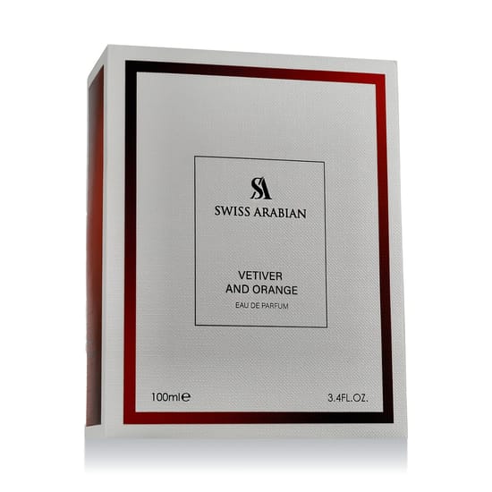 Swiss Arabian Vetiver and Orange EDP unisex kvepalų flakonas