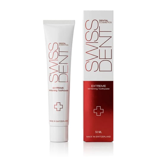 Упаковка Swissdent Extreme Whitening, отбеливающая зубная паста