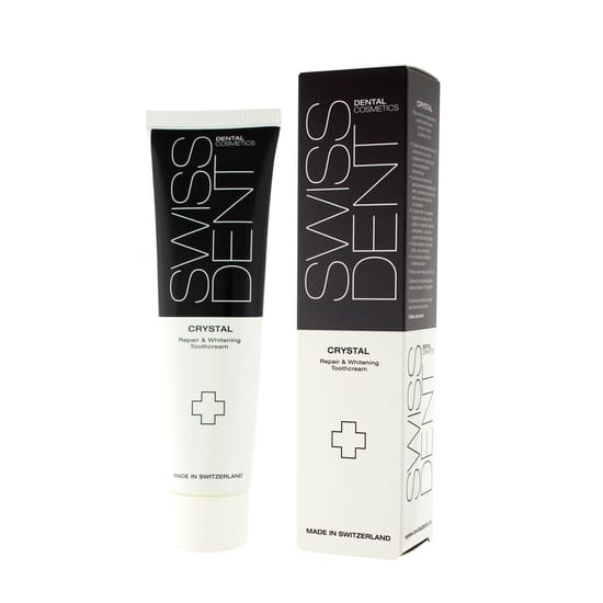 Swissdent Crystal Repair & Whitening Toothcream – dantų pasta kasdienei priežiūrai