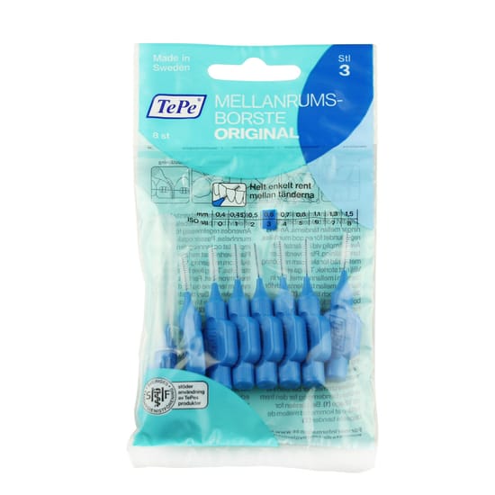 TePe Original Interdental Brushes 3 Blue (0,6 mm)