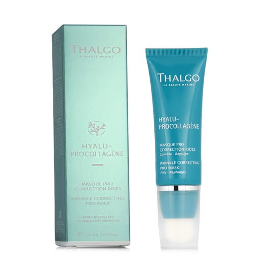 Thalgo Hyalu-Procollagène Wrinkle Correcting Pro Mask shown as a facial skincare mask