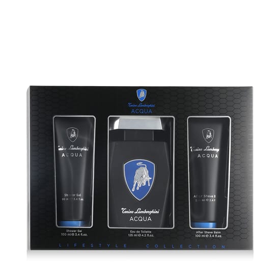 Tonino Lamborghini Acqua EDT gift set with fragrance, aftershave balm and shower gel