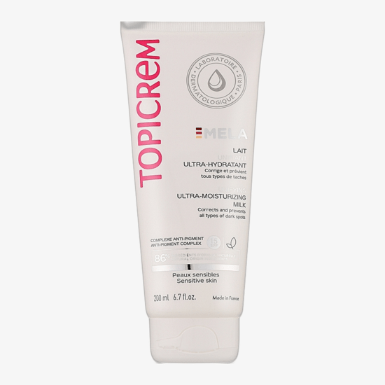 Topicrem Mela drėkinamasis kūno pienelis SPF 15+, produkto nuotrauka