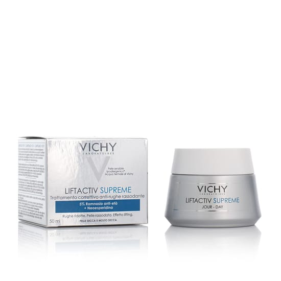 Vichy Liftactiv Supreme stangrinamasis veido kremas pakuotės nuotraukoje
