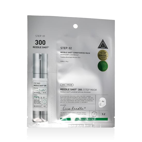 VT Cosmetics Reedle Shot 300 2 Step Mask skincare mask packaging
