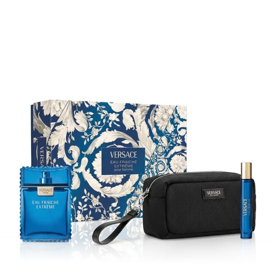 Versace Man Eau Fraiche Extreme EDP 100 ml + EDP MINI 10 ml + Cosmetic bag 1 ml