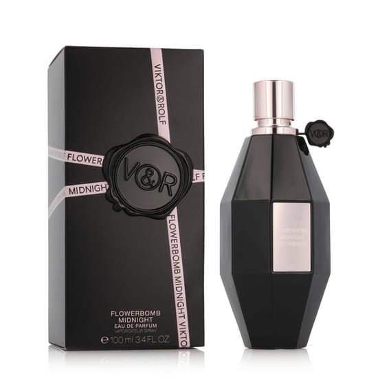 Viktor & Rolf Flowerbomb Midnight EDP bottle, a floral unisex perfume