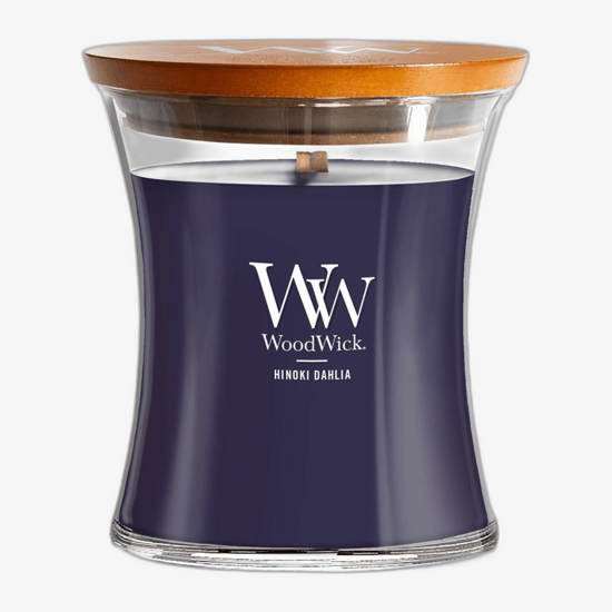 WoodWick Medium Hourglass Candles Scented Candle Hinoki Dahlia