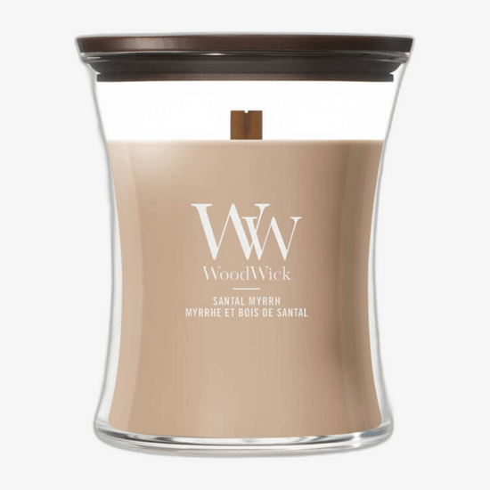 WoodWick Medium Hourglass Candles Scented Candle Santal Myrrh