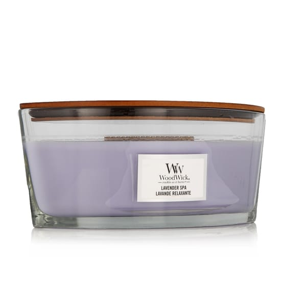 WoodWick Ellipse Lavender Spa kvapioji žvakė jaukiai namų aplinkai