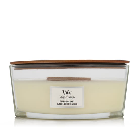 Свеча WoodWick Ellipse Island Coconut для ароматного оформления интерьера