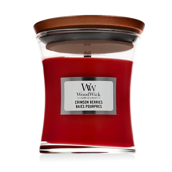 WoodWick Mini Hourglass Crimson Berries scented candle, 85 g