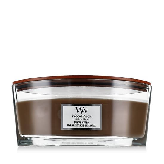 WoodWick Ellipse Santal Myrrh aromatinė žvakė namams, 453,6 g