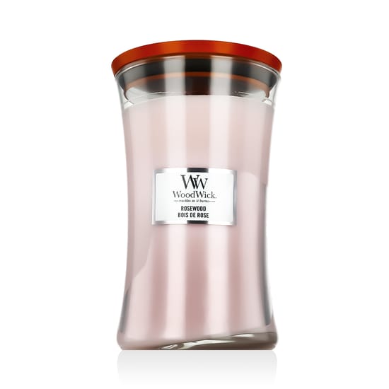WoodWick Rosewood kvapioji žvakė smėlio laikrodžio formos inde