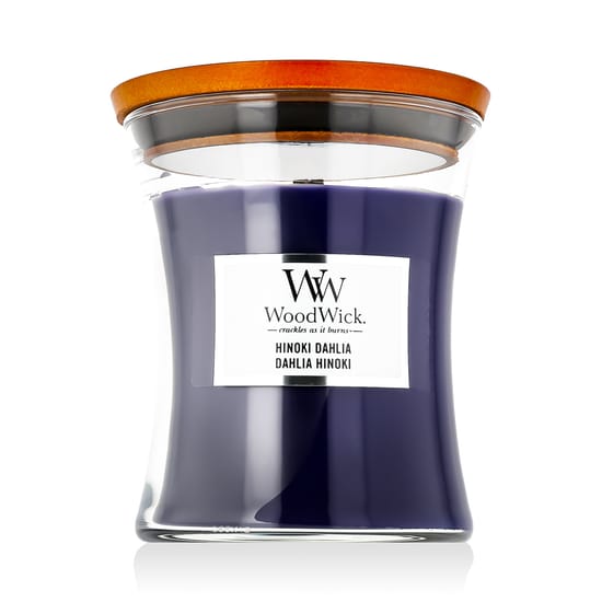 WoodWick Medium Hourglass Candles Scented Candle Hinoki Dahlia