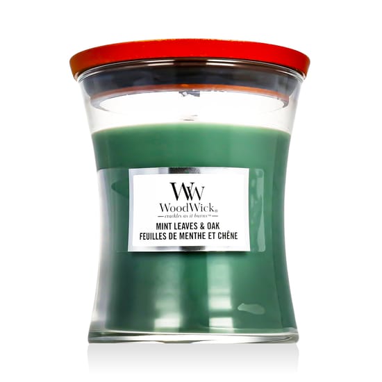 WoodWick Medium Hourglass Candles Scented Candle Mint Leaves & Oak